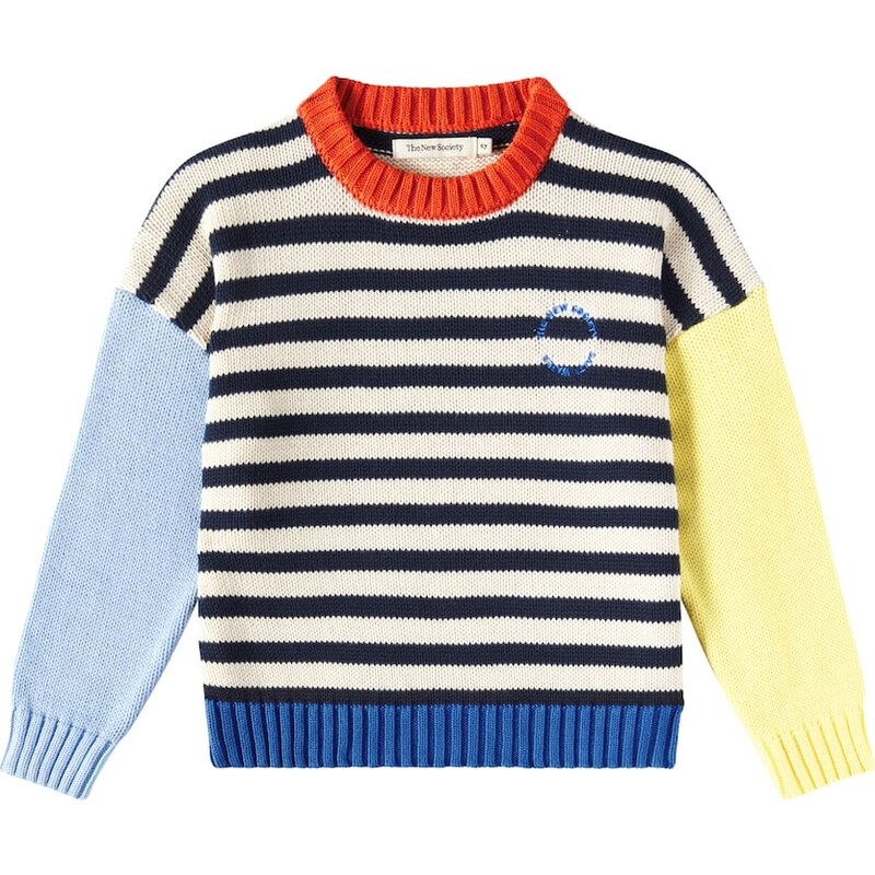 The New Society Calli striped cotton sweater