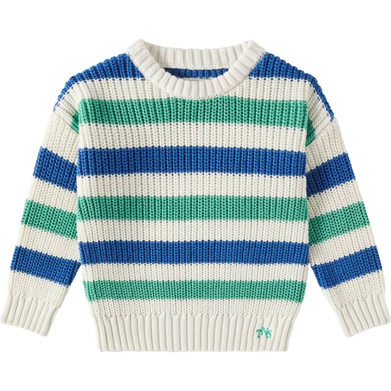 The New Society Leto striped cotton sweater