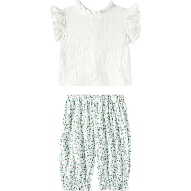 The New Society Baby Spyros Tanatos cotton top and pants set