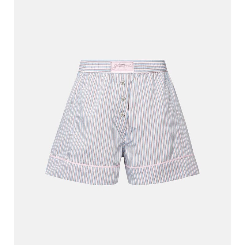 Ganni Striped Bermuda shorts