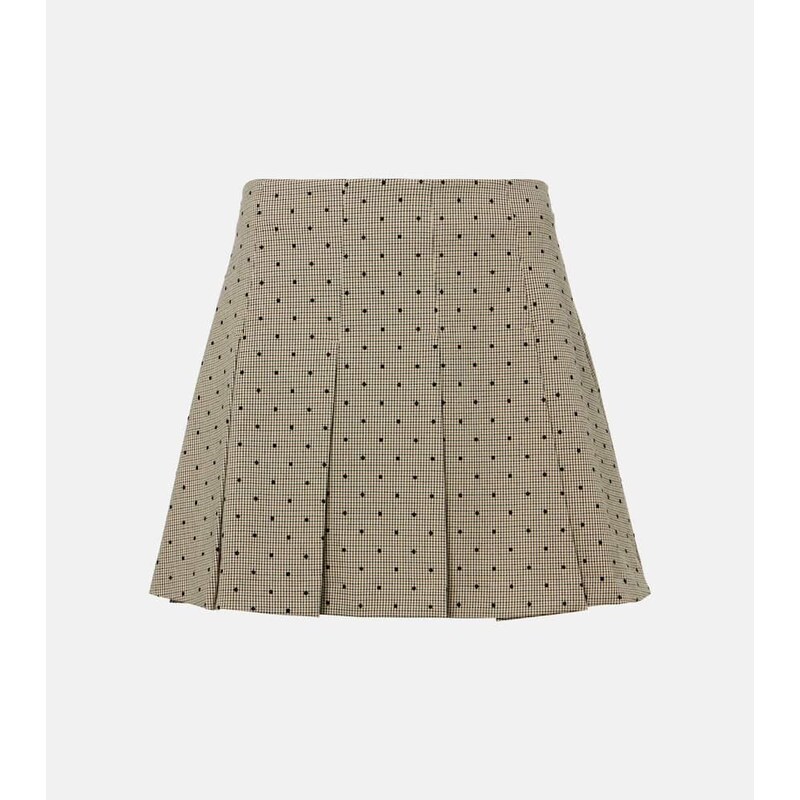 Ganni Checked miniskirt