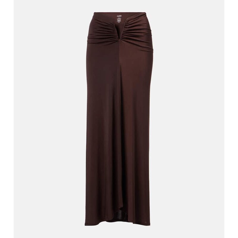 Jade Swim Skyla ruched maxi skirt