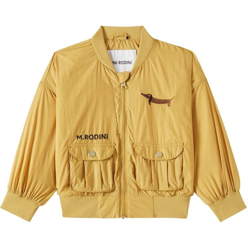Mini Rodini Logo embroidered jacket