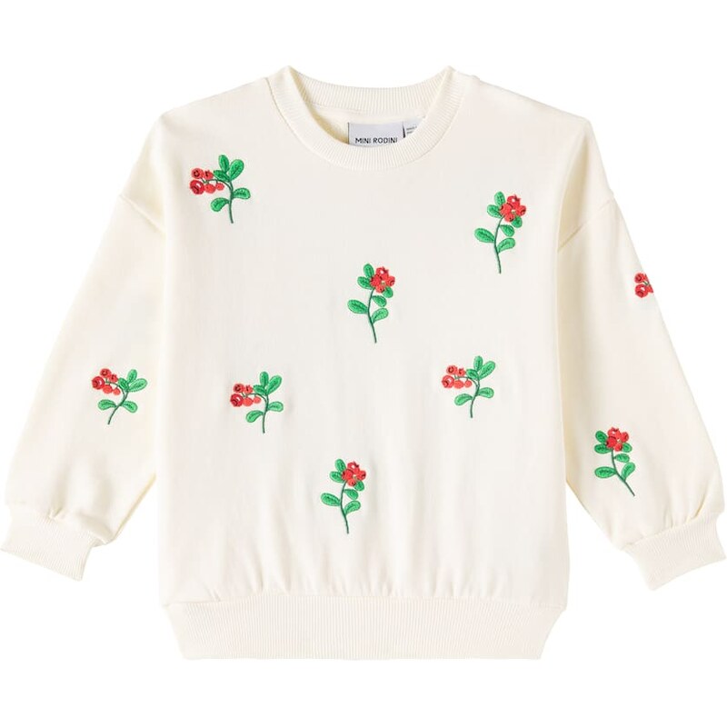 Mini Rodini Lingonberries cotton jersey sweatshirt