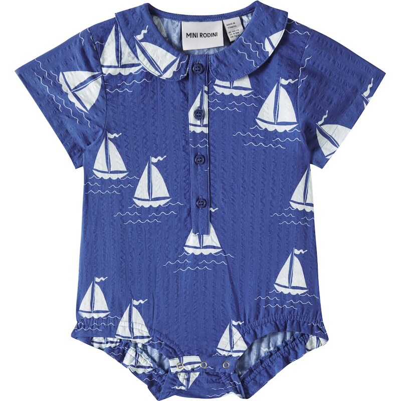 Mini Rodini Printed cotton bodysuit