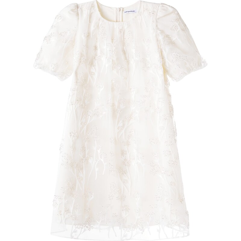 Self-Portrait Kids Beaded tulle dress