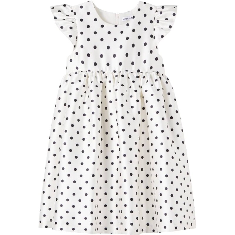 Self-Portrait Kids Polka-dot taffeta dress