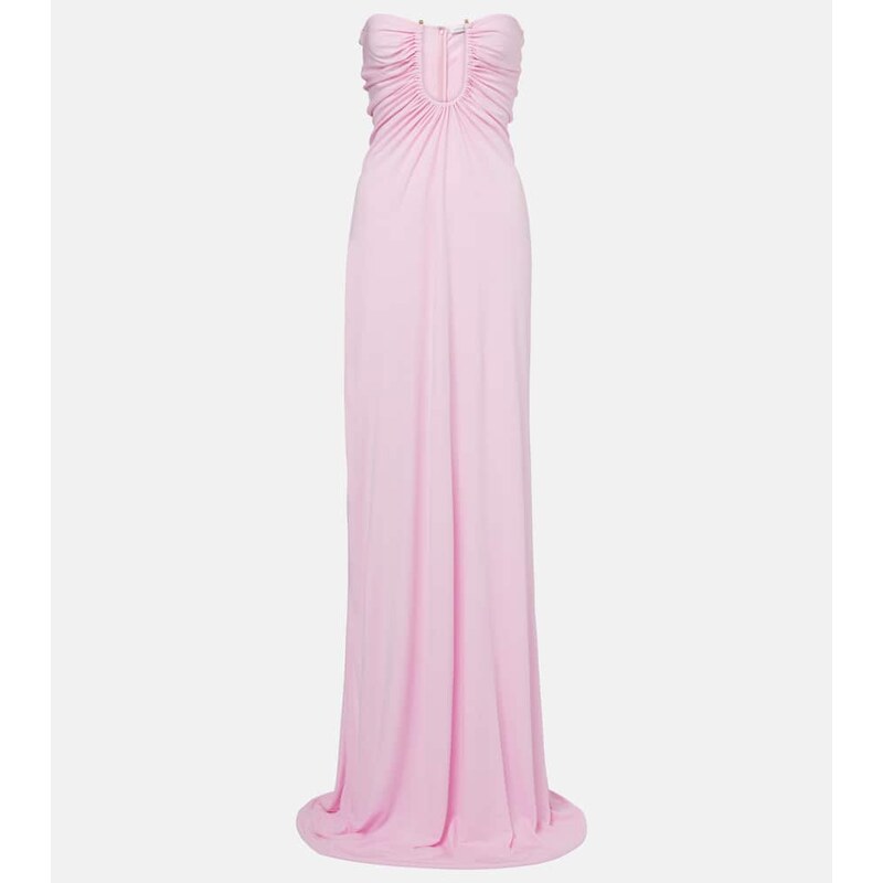 Christopher Esber Arced Palm gathered maxi dress