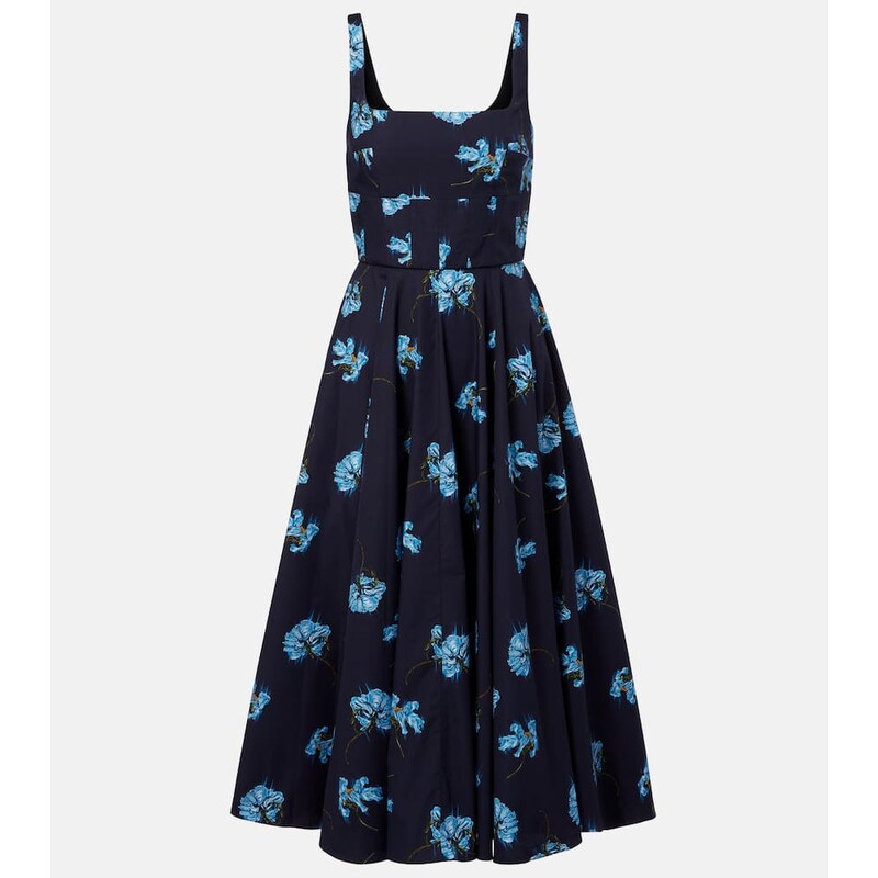 Emilia Wickstead Floral cotton midi dress