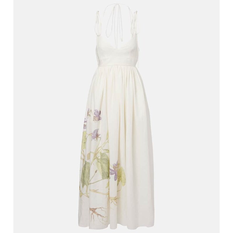 Erdem Floral linen maxi dress