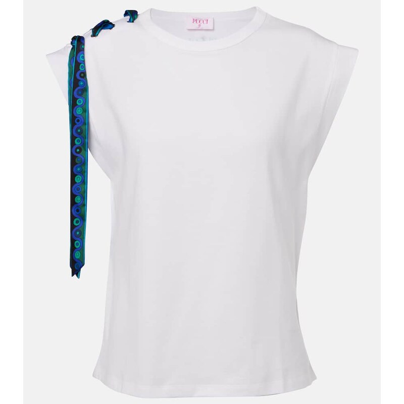 Pucci Iride-detail cotton T-shirt