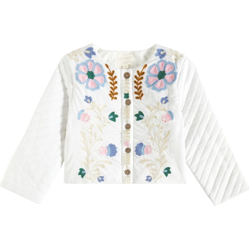Louise Misha Orisha embroidered cotton voile jacket