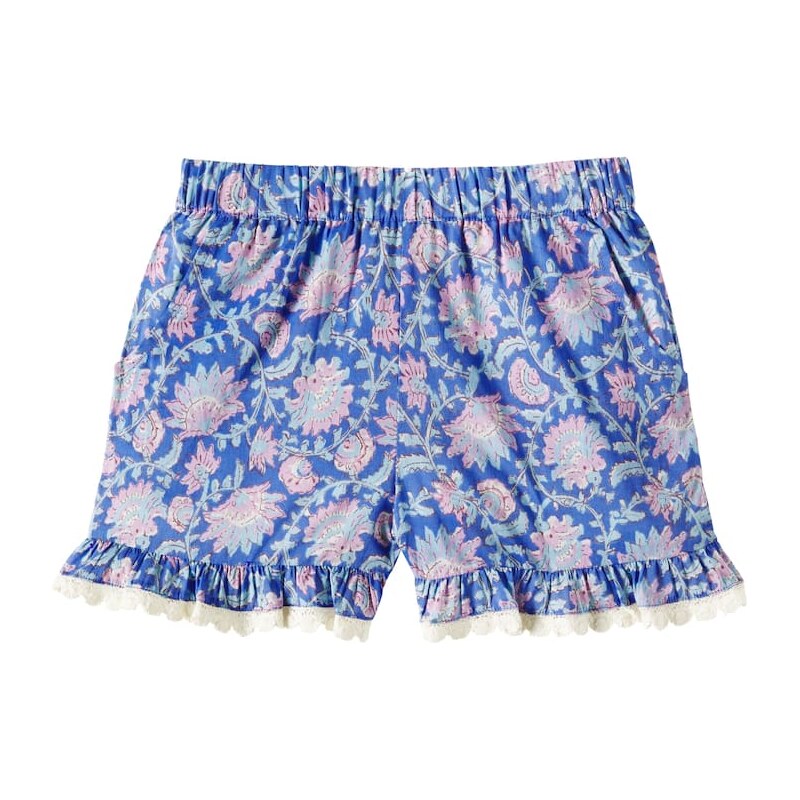 Louise Misha Printed cotton voile shorts