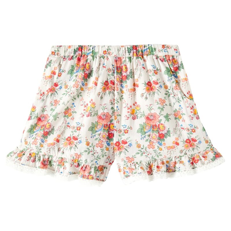 Louise Misha Vallaloid floral cotton voile shorts