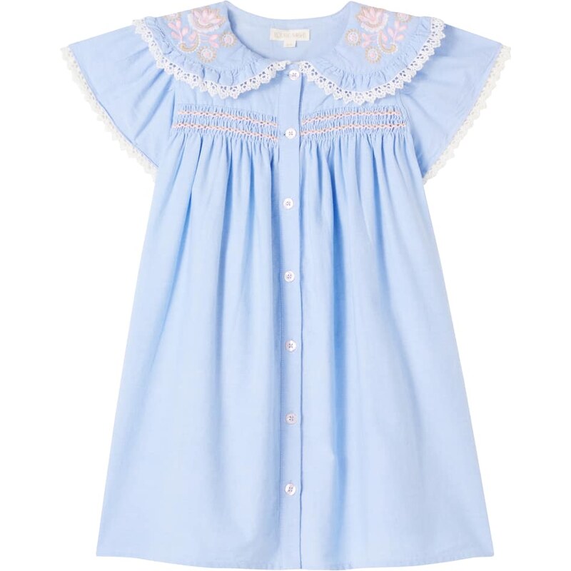 Louise Misha Nalina embroidered cotton gauze dress