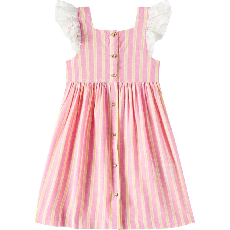 Louise Misha Moonie striped cotton and linen dress