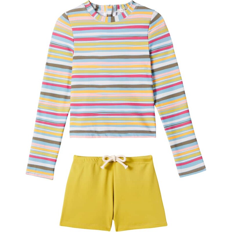 Louise Misha Agik rashguard top and swim trunks set