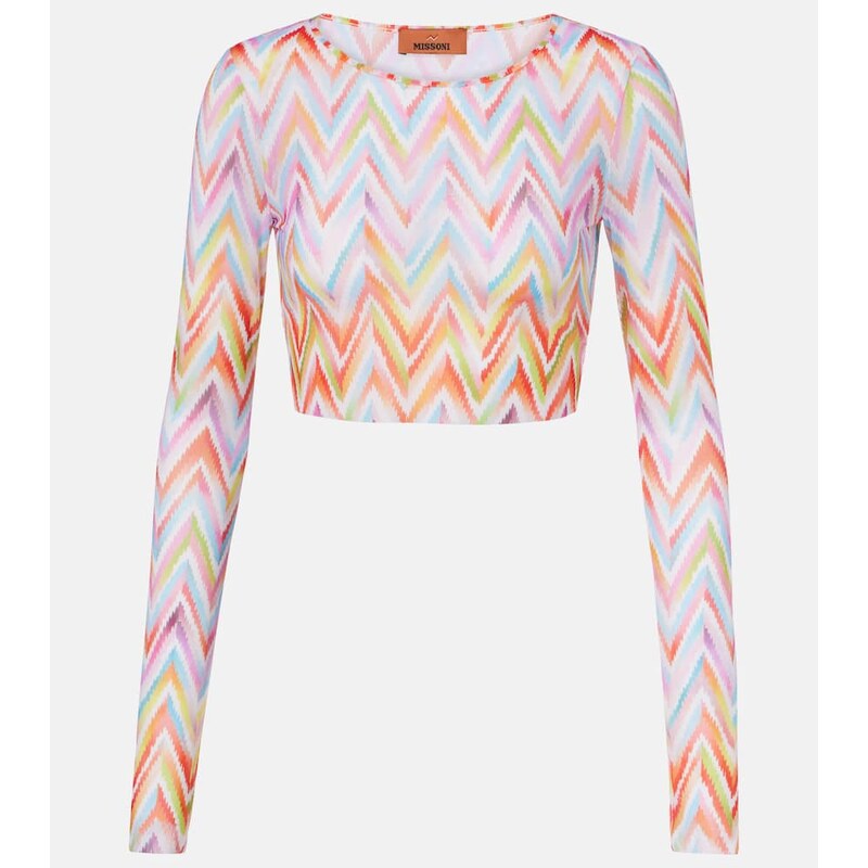 Missoni Chevron cropped top