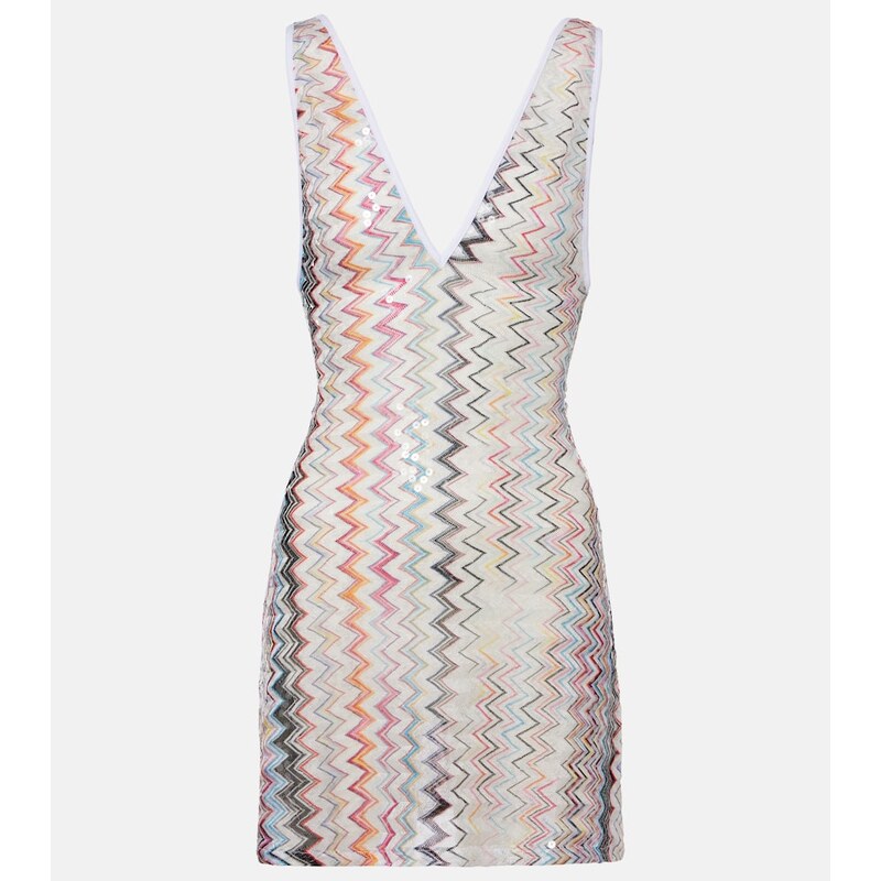 Missoni Zigzag sequined beach cover-up