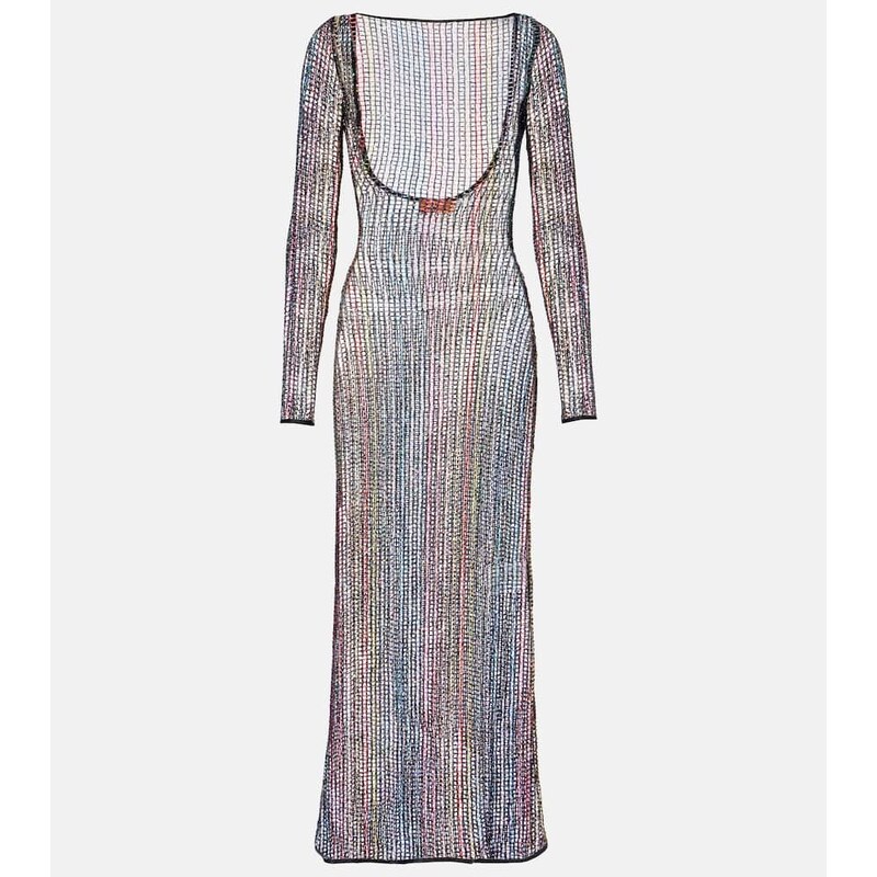 Missoni Sheer open-back maxi dress
