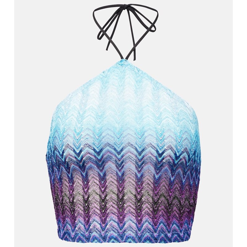 Missoni Halterneck crop top