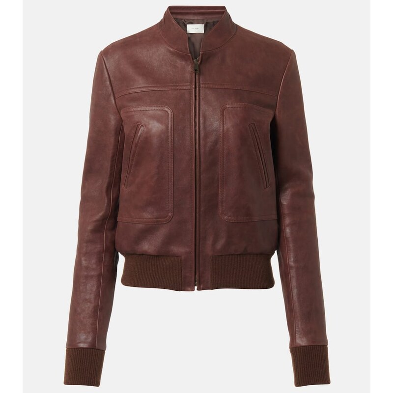 The Row Bader leather jacket