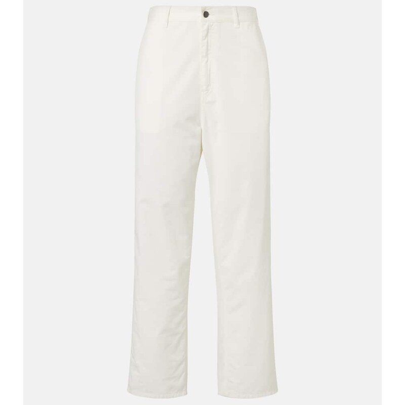 The Row Sharka cotton and cashmere wide-leg pants