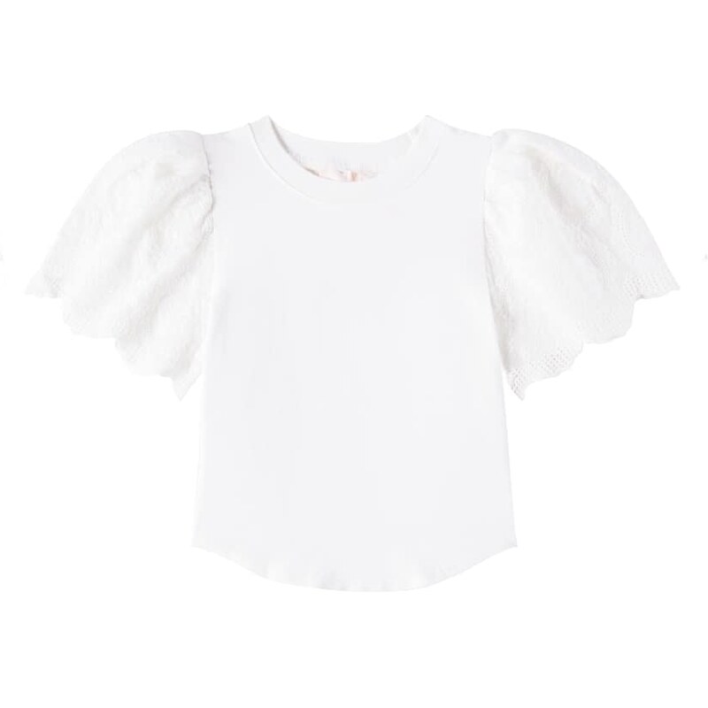 Petite Amalie Embroidered cotton T-shirt