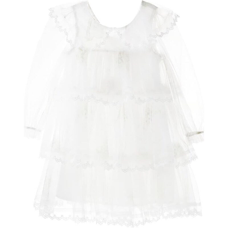 Petite Amalie Floral tulle dress