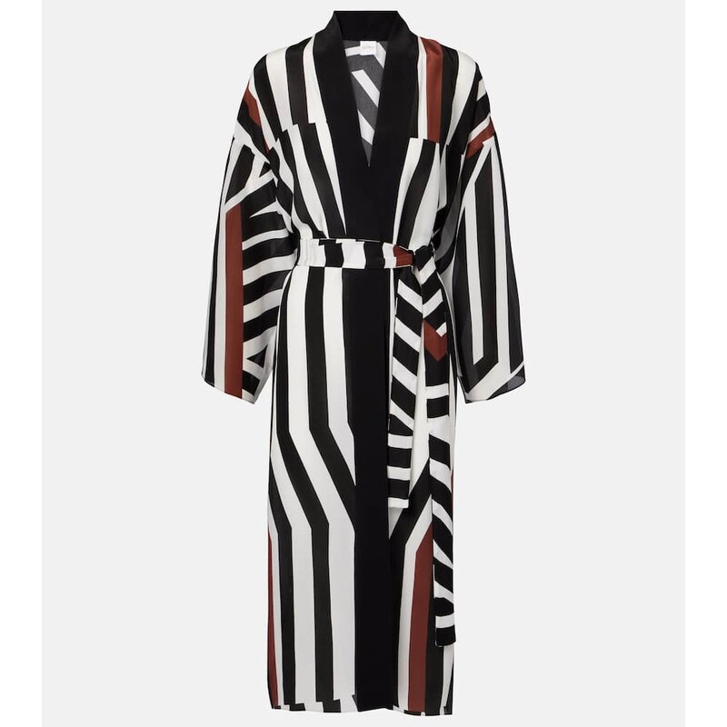 Max Mara Ovatte striped beach cover-up