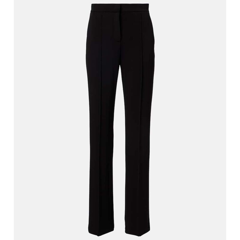 Max Mara Dinda high-rise jersey straight pants