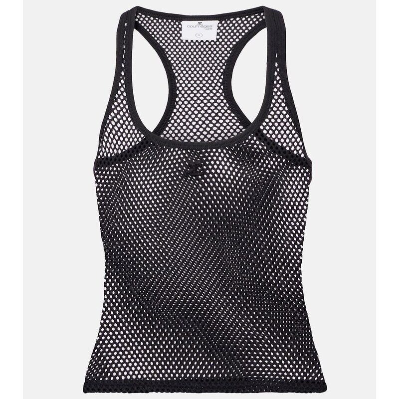 Courrèges Scuba cotton mesh tank top