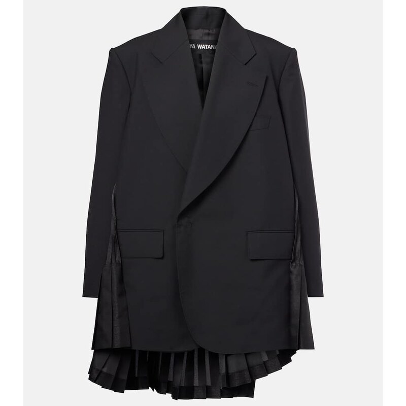 Junya Watanabe Pleated wool blazer dress