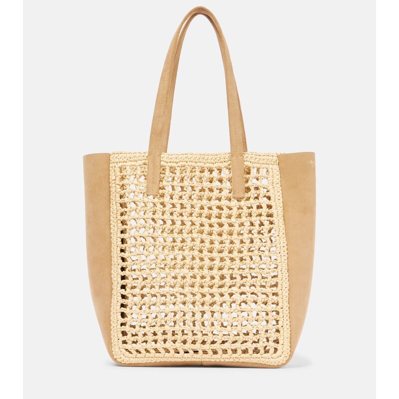 Khaite Zoe Small raffia-effect tote bag