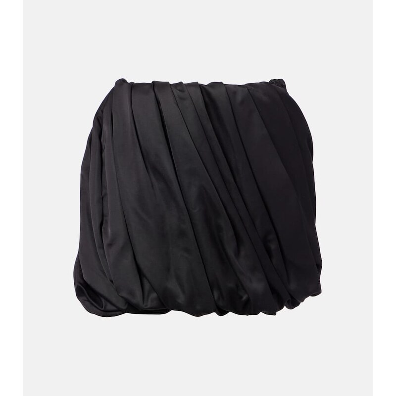JW Anderson Pleated satin miniskirt