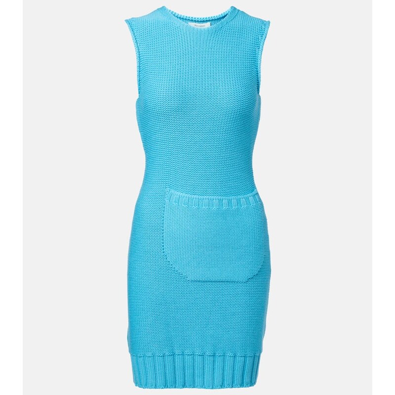 JW Anderson Knitted cotton and wool minidress