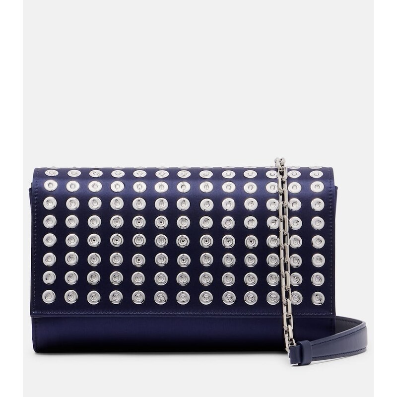 Christian Louboutin Paloma Small satin crÃªpe clutch