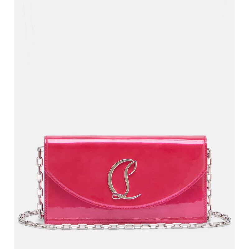 Christian Louboutin Loubi54 patent leather clutch