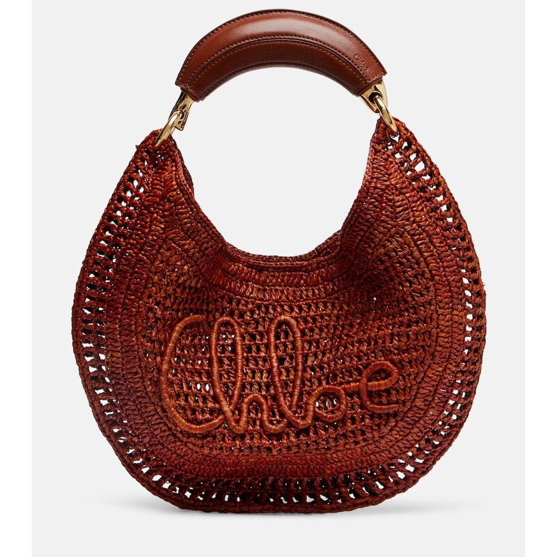 Chloé x Made For A Woman Summer Banana Small raffia shoulder bag