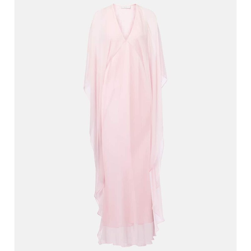 The Sei Caped silk chiffon gown