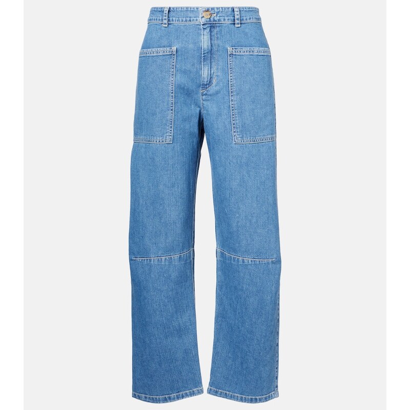 Velvet Farah cropped barrel-leg jeans