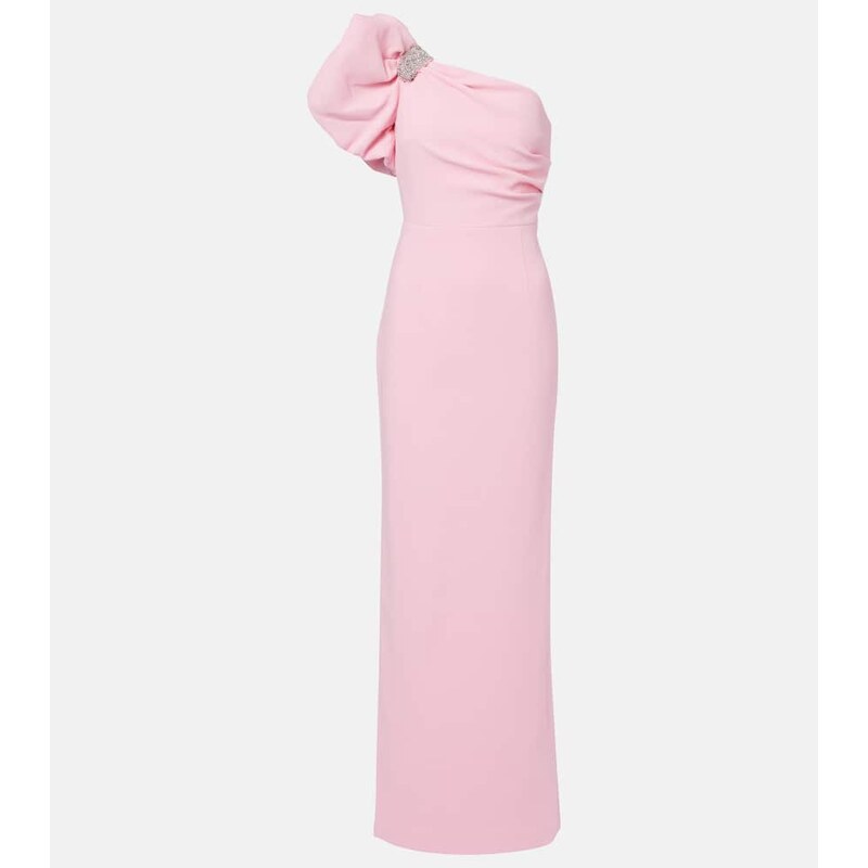 Rebecca Vallance Isabella asymmetric crÃªpe gown
