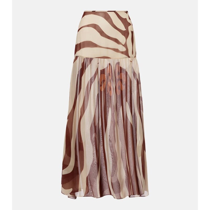 Johanna Ortiz Printed midi skirt