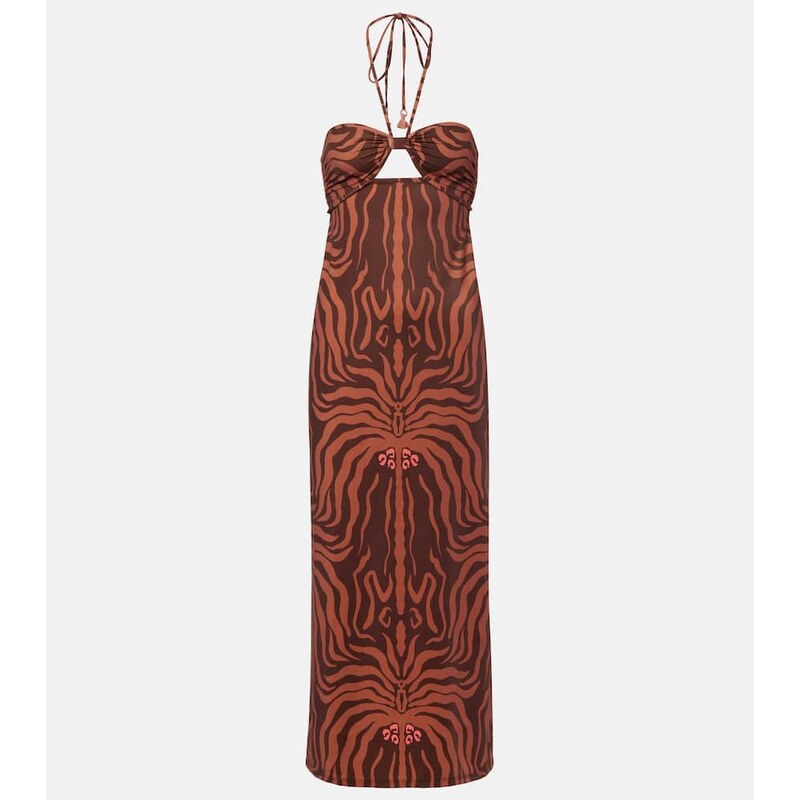 Johanna Ortiz Jungle Palms printed midi dress