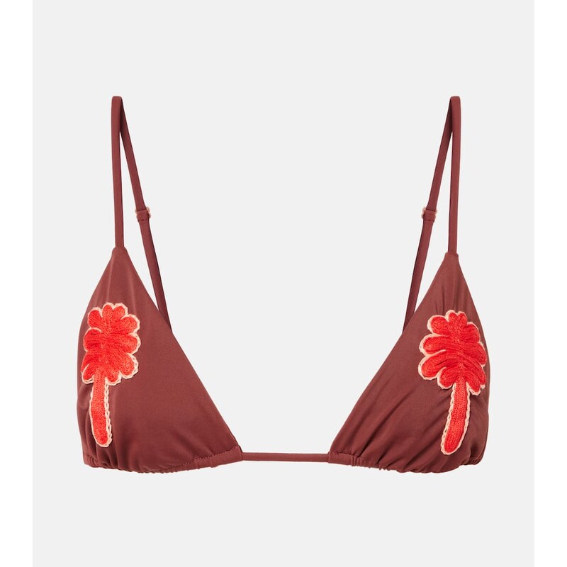 Johanna Ortiz Embroidered bikini top