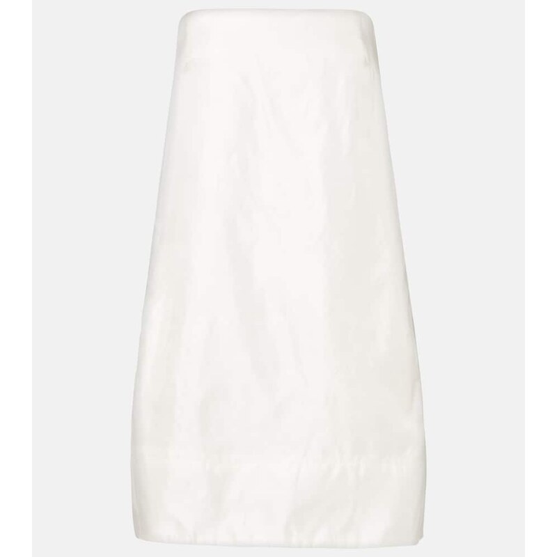 Staud Lidia silk satin minidress