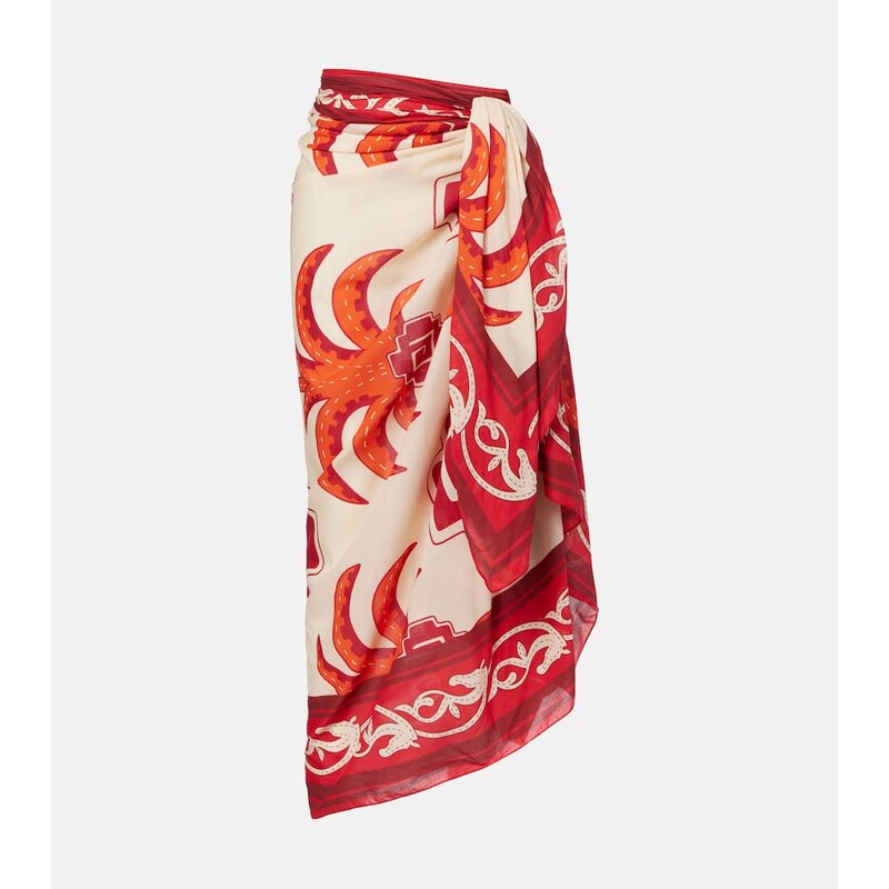 Johanna Ortiz Cotton printed beach cover-up