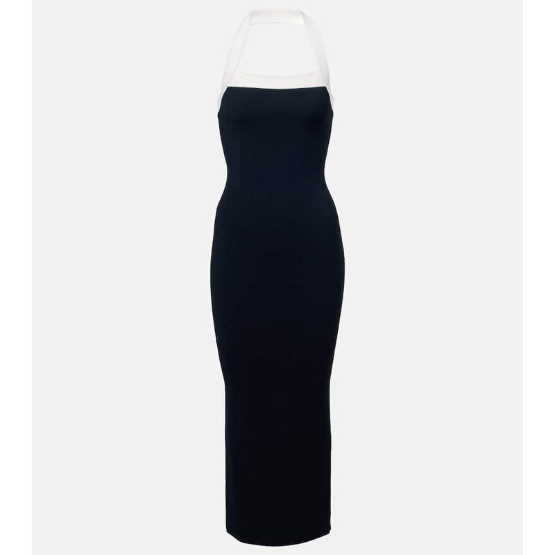 Veronica Beard Christa halterneck midi dress