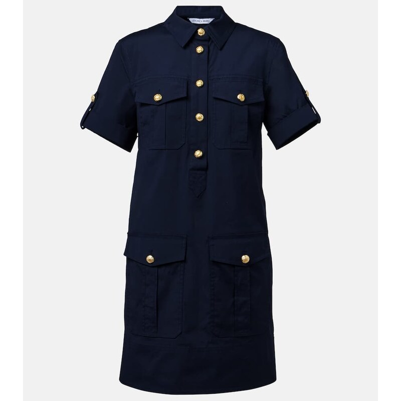 Veronica Beard Lucca embellished linen shirt dress