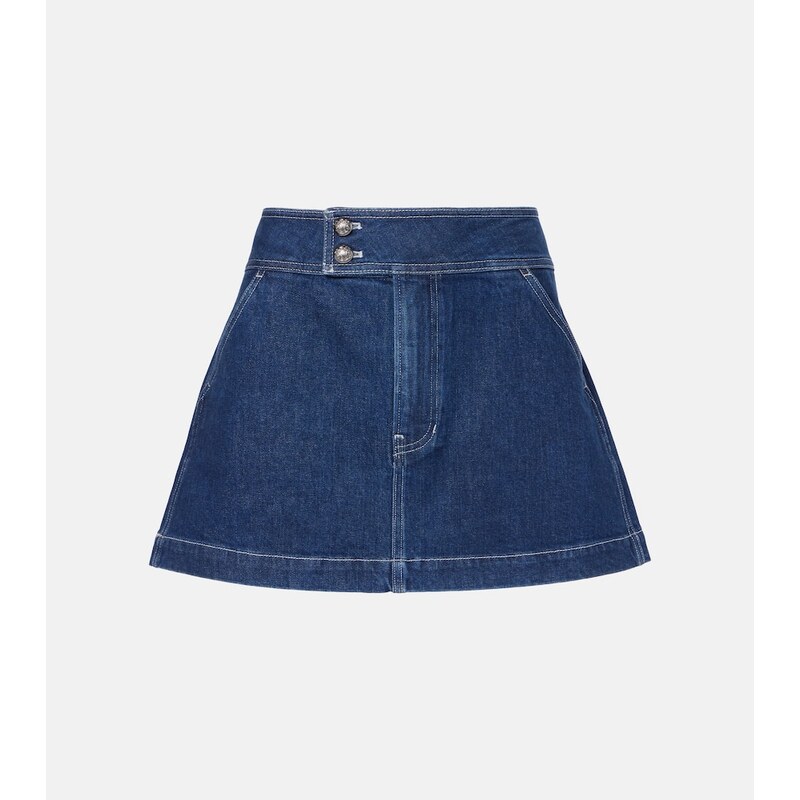 Veronica Beard Bowen denim miniskirt